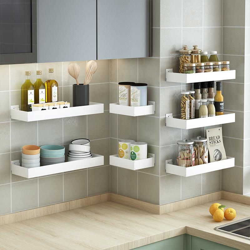 Kitchen Rack Hanging Wall Household Seasoning Storage Housing Bathroom Toiletries Finishing Storage Rack