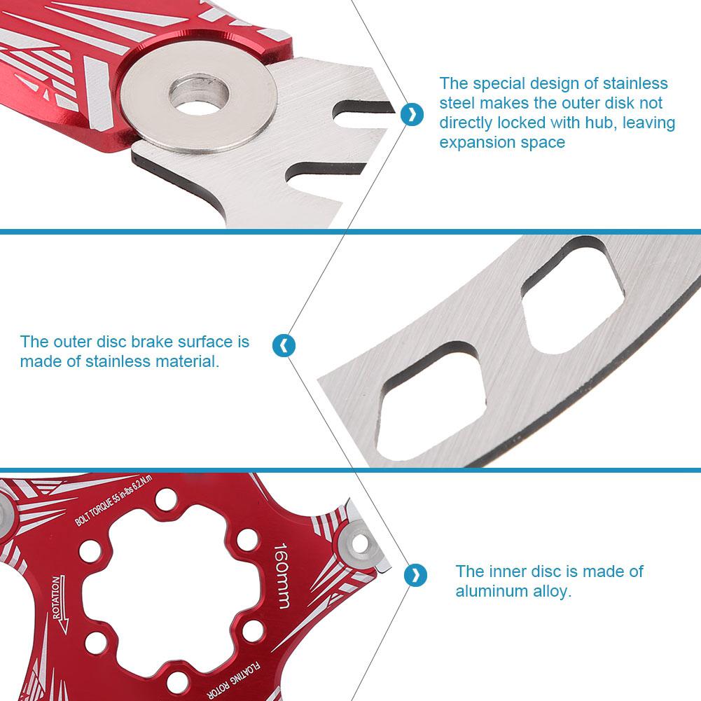 Quality Metal Mountain Bike 160mm Five Nail Disc Brake Brake Pad Disk