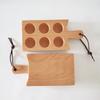 HeMu Solid wood four-grid egg holder simple six-grid creative handmade decoration refrigerator breakfast egg storage box
