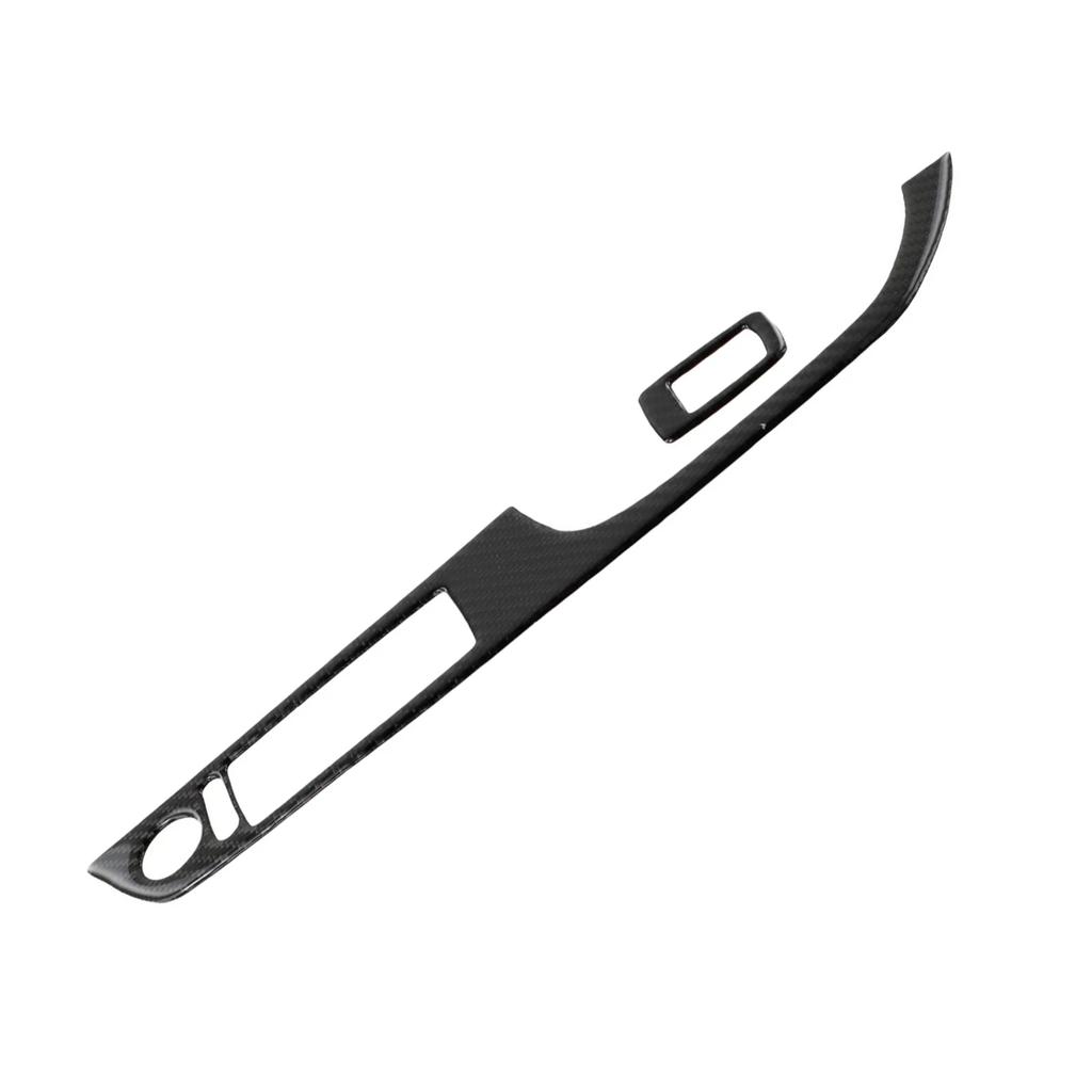 Waterproof Switch Cover Trim 2Pcs Set Black Carbon Fiber 40 5cm Quality Assurance Easy To Use For BMW 3 Series E92