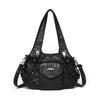 Women's Soft Leather Shoulder Bag Large Capacity Tote Bag Middle-aged Mother Crossbody Bag