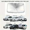 1pcs Itanium Silver Car Sunshade, Front Windshield Sunshade, Summer Car Sunshade, Protect Your Car from the Sun with This Portab