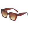 3282 Large Frame European & American Fashion High-End Polygon Cat Eye Sunglasses - Unisex UV Protection