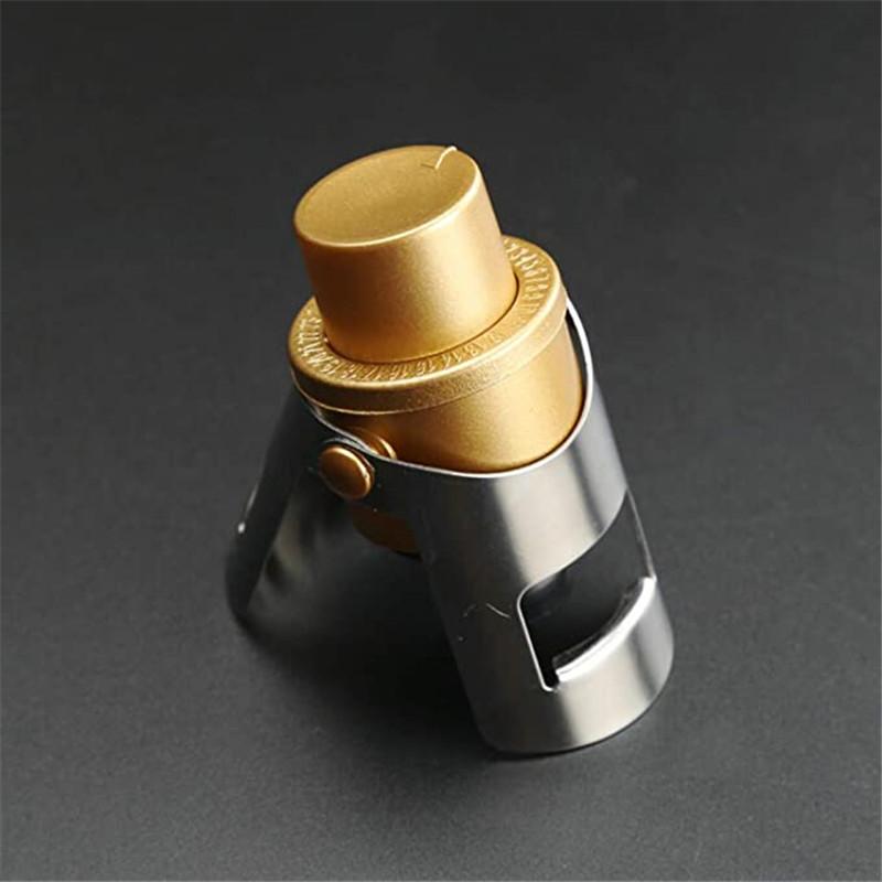 Champagne Stoppers, Champagne Sealer Saver for Champagne, Cava, Prosecco & Sparkling Wine Stopper with Built-in Pressure Pump