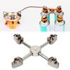 Lightweight Stove Adapter Burner Connector Gas Tank Convert Outdoor Picnic BBQ Gas Tank Conversion Head for Camping BBQ.