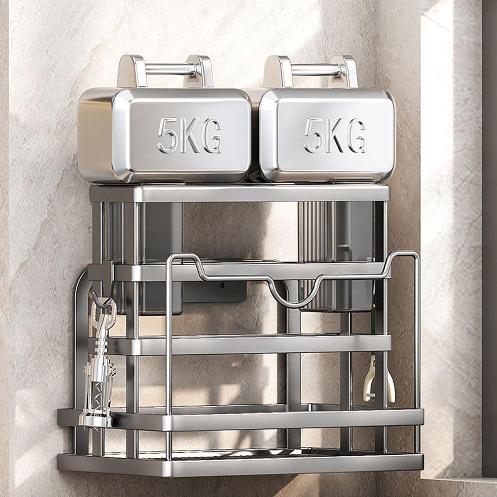 Wall Mounted Utensil Drying Rack Large Capacity Knives Rack Cutting Board Holder  for Kitchen