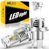 AILEO H4 9003 LED Koplamplampen voor 2026 6500K Koel Super H4 Keuring Voertuig Motorfiets Halogeen Eenvoudige Set van 2 Auto's, Upgrade, 24.000LM, 100W,