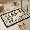 Cute Little Bear Anti-slip Diatom Mud Bathroom Mat - Water Absorbing Floor & Shower Foot Mat 