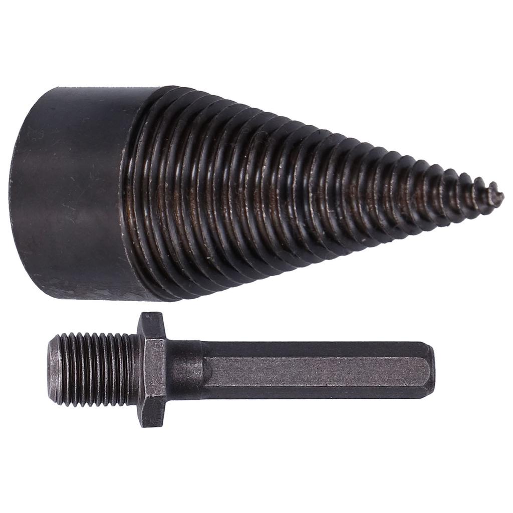 42mm Wood Splitter Bit Chopping Tool HighSpeed Steel for Electric Hammer Impact Drill(Hex Handle )