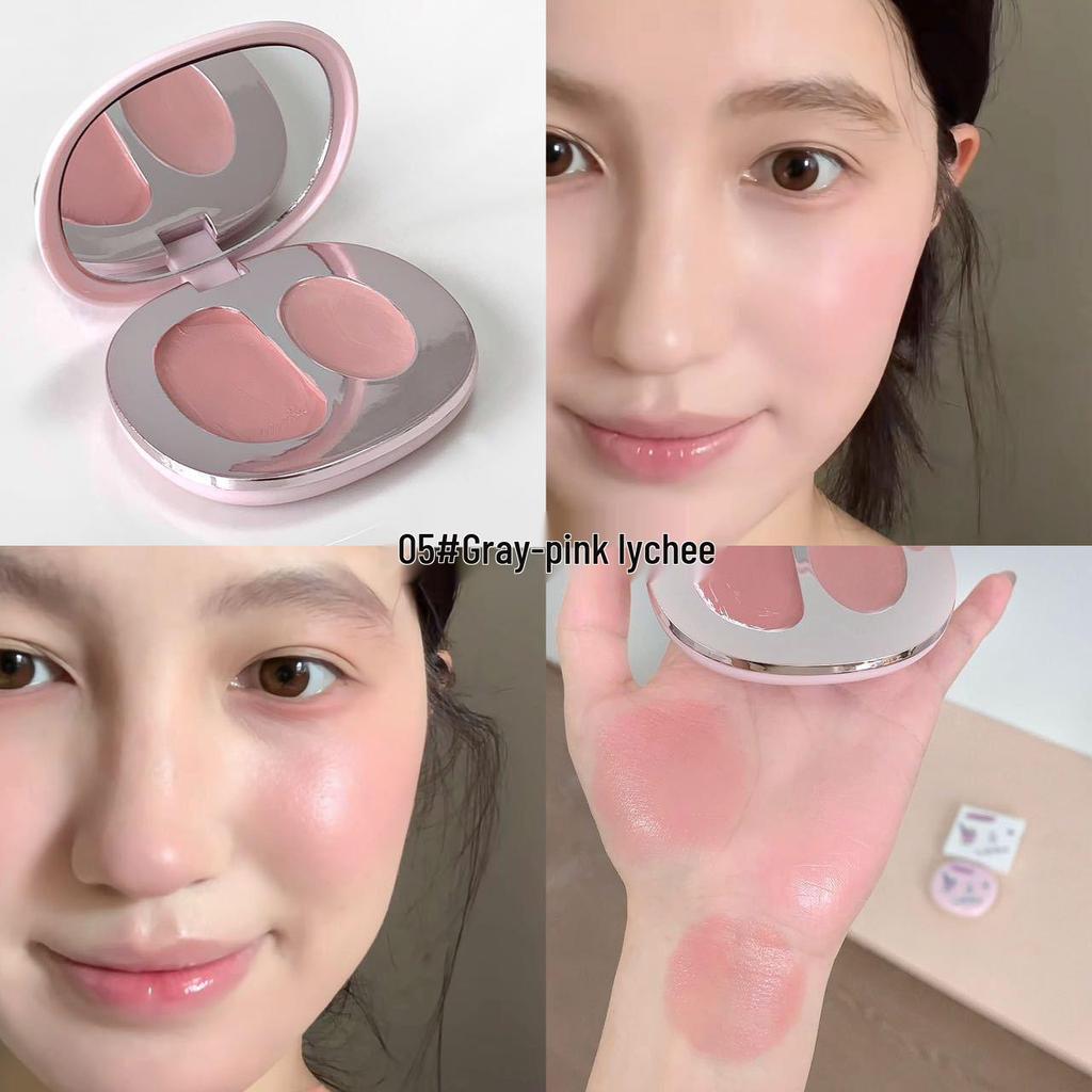 Kakashow Dewy Tipsy Blush Cream: Enhances Face, Brightens Complexion, Natural Contouring, Korean Style.
