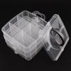 Three-layer 18 Lattice PP Plastic Portable Detachable Tools Storage Box for Home Use