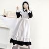 3pcs Sets French Butler Cosplay Costume Traditional Maid Long Skirt Maid Outfit British Butler Dress Japanese Uniform Cute Fancy Party Dresses