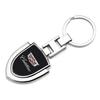 1PCS 3D Metal Car Logo Key Rings Keyring Logo Stying Shield Shaped Keychain For Cadillac XT5 XTS CTS BLS SLS DTS SRX Escalade Tiburon Deville