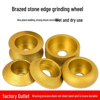 Brazed Diamond Edge Grinder for Tile & Marble Chamfering and Granite Trimming