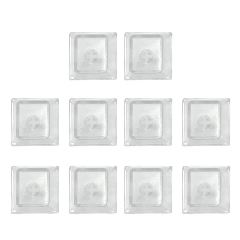 10Pcs Transparents PC Original Height Keycaps Mechanical Keyboards Keycaps Matte Frosteds Keycaps For Game Lovers