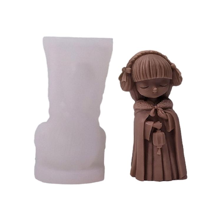 Girl Ornament Silicone Mold Resin Mold Fondant Candle Making Desktop Decoration