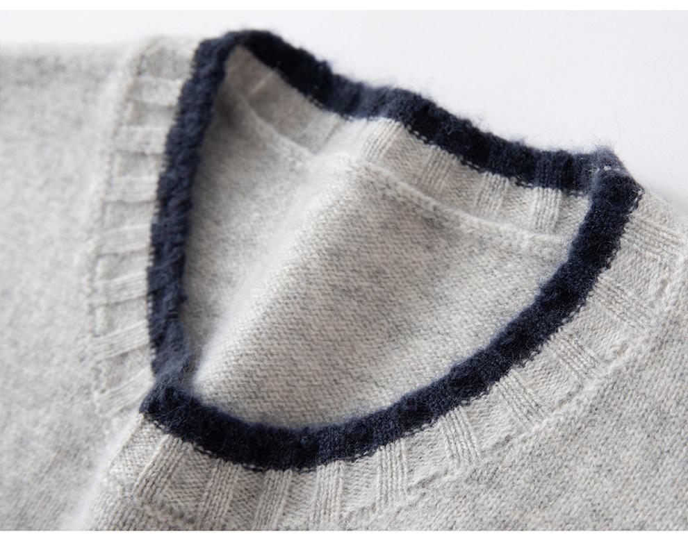 Women's Early Autumn Cashmere Knit Vest - Round Neck Sleeveless Cardigan Pullover