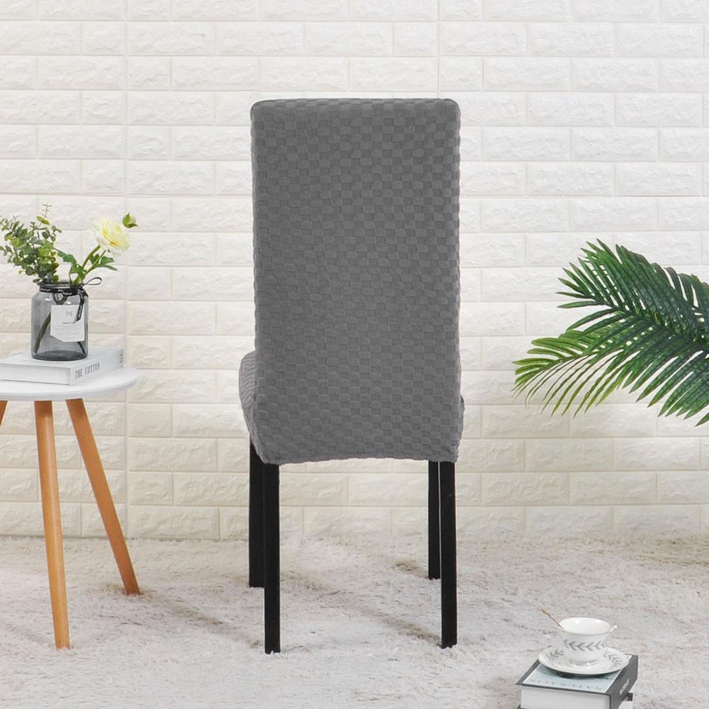 Jacquard Stuhlbezug für Esszimmer Spandex Stretch Stuhlbezüge Sitzbezug für Bankett Party Hotel