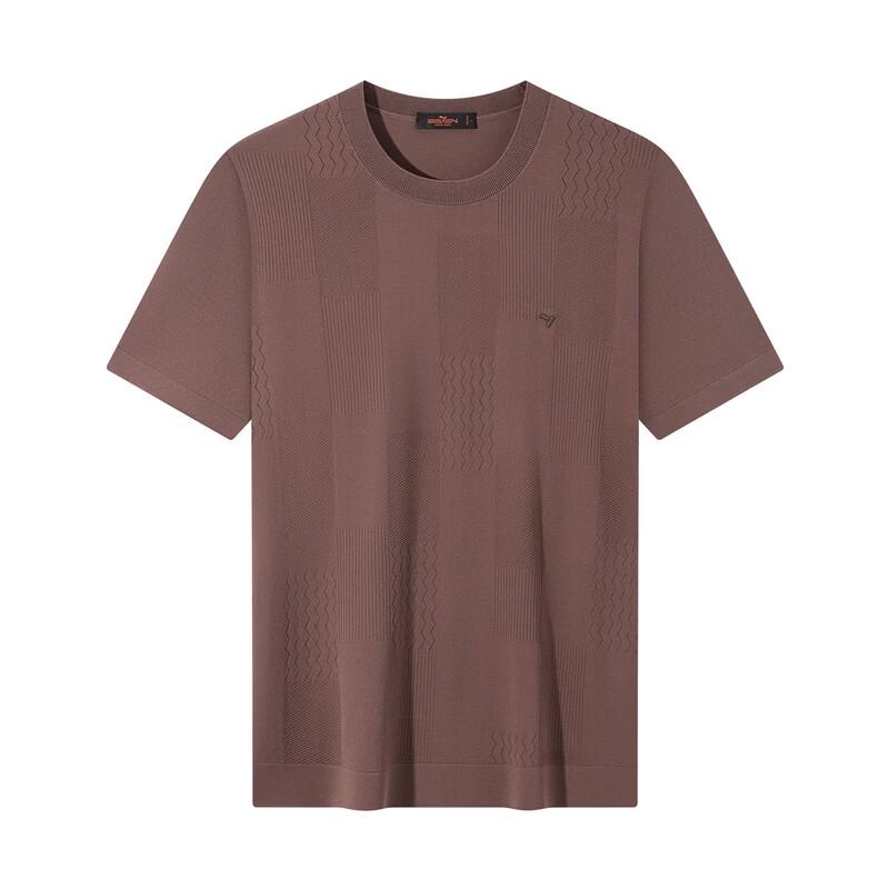 Seven Elite Plaid Jacquard Short-Sleeve T-Shirt