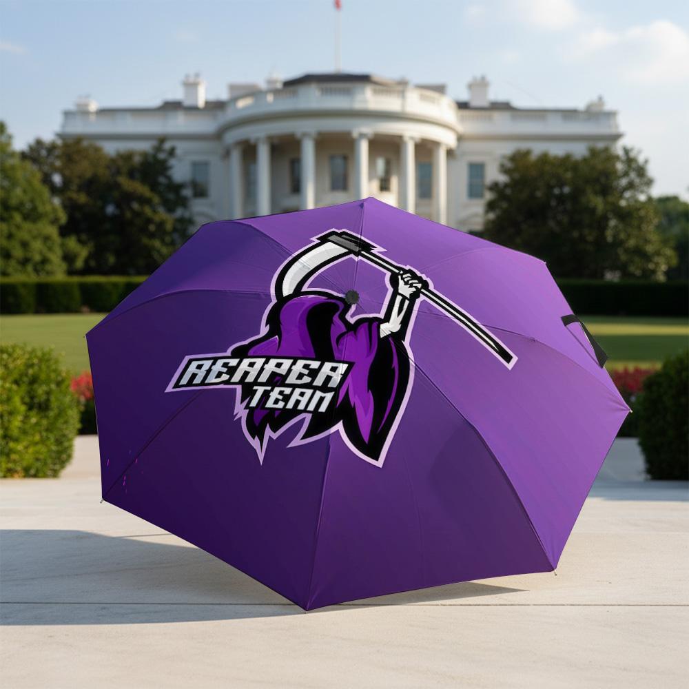 1 Pezzo Ombrello Pieghevole Automatico - Modello Melbourne Storm, Design Portatile e Pieghevole con 8 Stecche, Regali di Natale e Compleanno