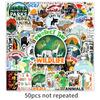 50 Pieces of Protected Wild Animals Graffiti Stickers Personalized Logo Slogans Decorative Mobile Phone Case Suitcase Stickers