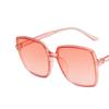 New Gradient Jelly Colored Sunglasses Women's Large Frame Square Rice Nail Sun Glasses Trendy Versatile Glasses UV400 Eyewear