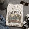 Vintage Palawan Philippinen T-Shirt, Tropisches Insel-T-Shirt, Philippinen Reise-T-Shirt, Retro Strandurlaub-T-Shirt, Philippinisches Inselgeschenk