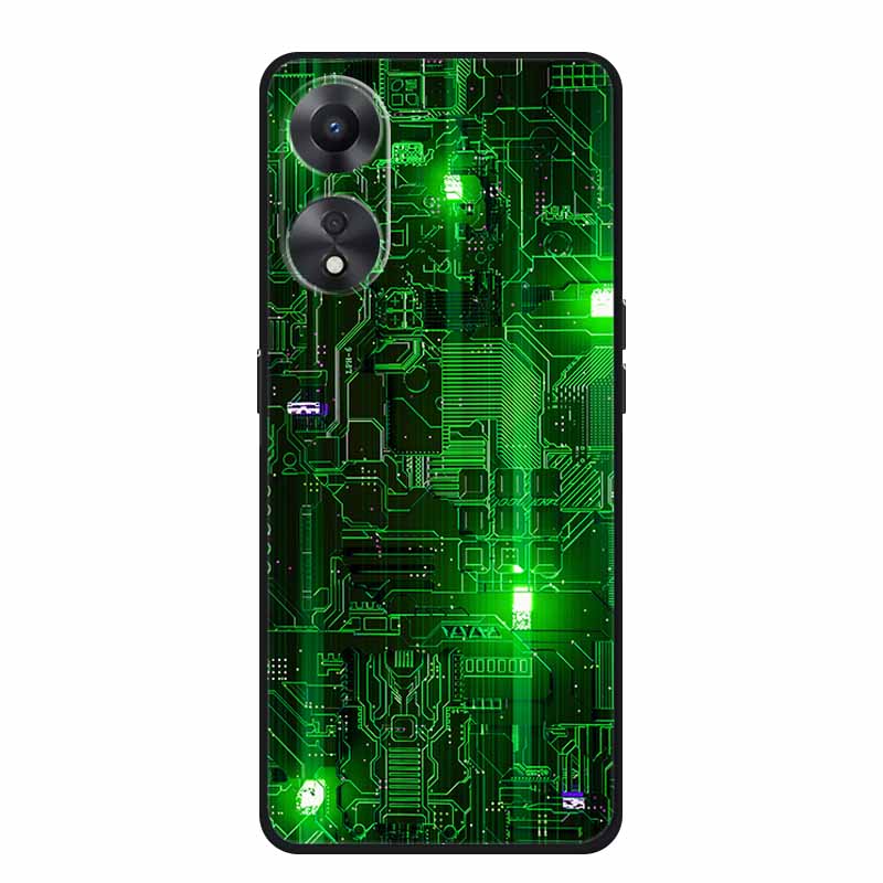 For OPPO A78 5G Case Fashion Silicone Soft TPU Back Cover For Oppo A58 A58X 5G OPPOA78 5G Phone Cases Shockproof CPH2483 Fundas