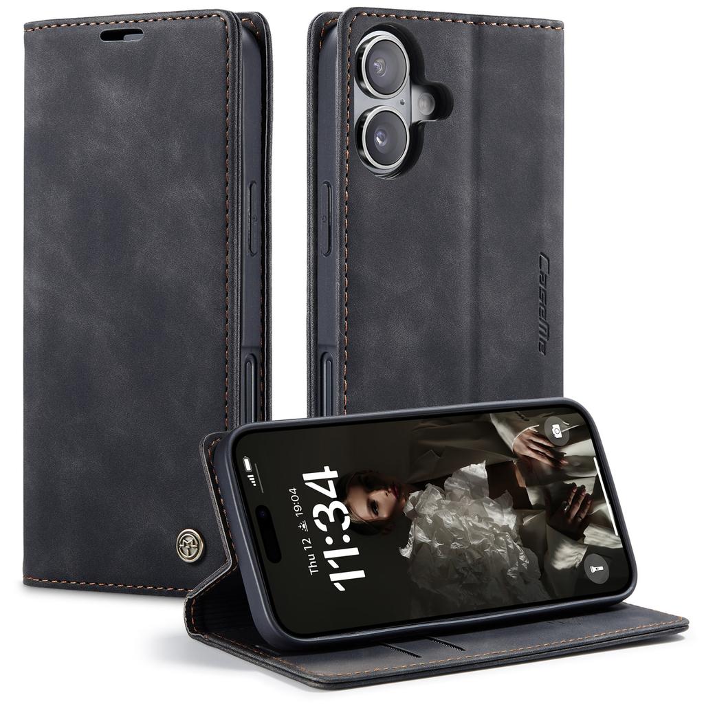 For iPhone 17 Wallet Case CASEME 013 Series PU Leather Phone Cover Stand