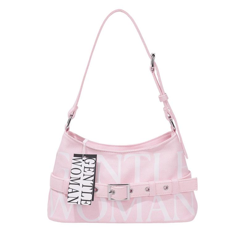 

Gentlewoman Thai Ballet Style Shoulder Bag 2026 New Versatile Retro Pillow Crossbody Purse for Women рожевий