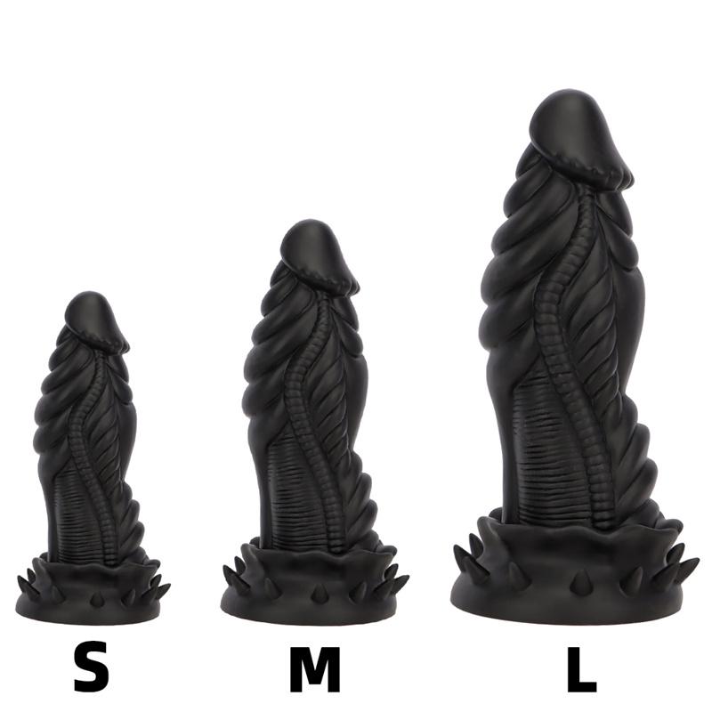 Extra velká sada tekutých silikonových vajíček Měkké anální dildo Trenažér ve tvaru análního kolíku Velké dildo