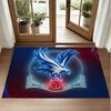 Crystal Palace Football Design Crystal Velvet Rug Soft Decorative Mat for Bedroom Entrance