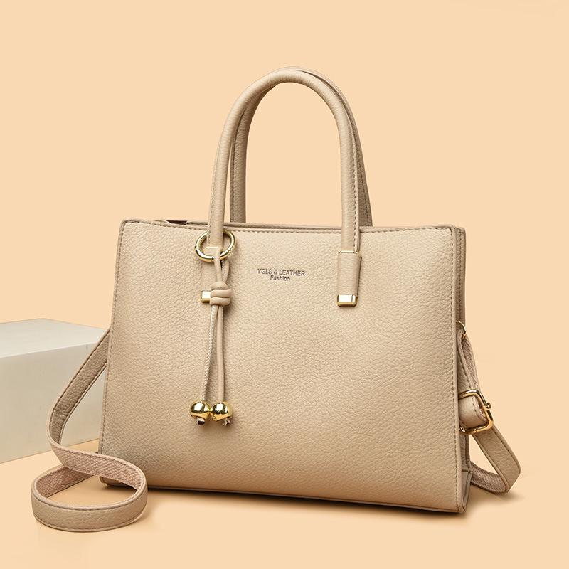 2025 Autumn/Winter Large Capacity Retro Women's Briefcase and Crossbody Tote Bag