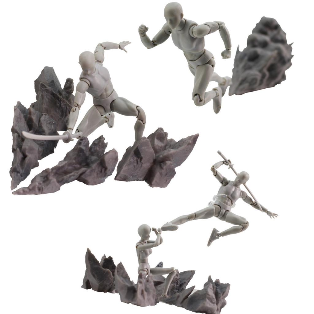 5PCS//SET Tamashii Effect Impact Grey Fix Saint Seiya Dragonball Soul Figure