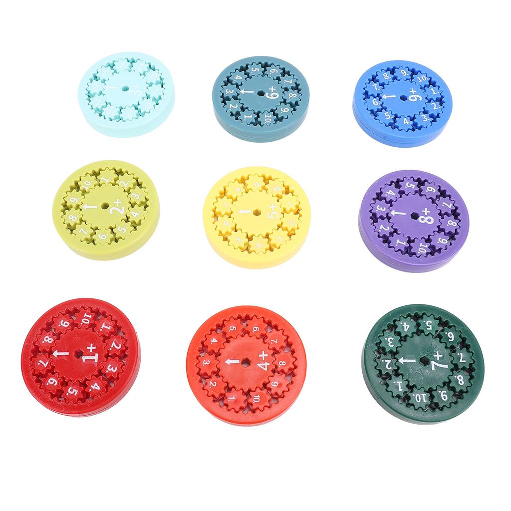 9pcs Math Fidget Toy Educational Interesting Interactive Addition Subtraction Fidget Toy for Math