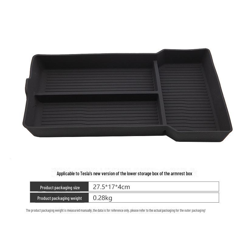 Geeignete Aufbewahrungsmatte für die Mittelarmlehnenbox der Mittelkonsole des Tesla Model 3 Highland
