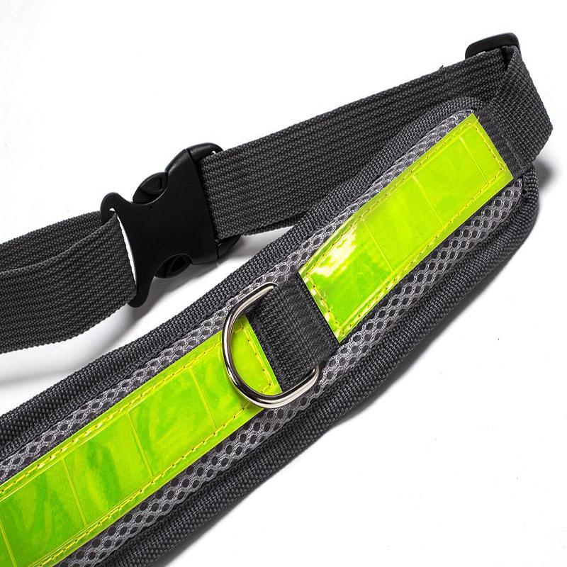 Benepaw Reflective Handsfree Dog Leash With Two Storage Bags Adjustable Waist Elastic Pet Running Leash For Medium Big Dogs