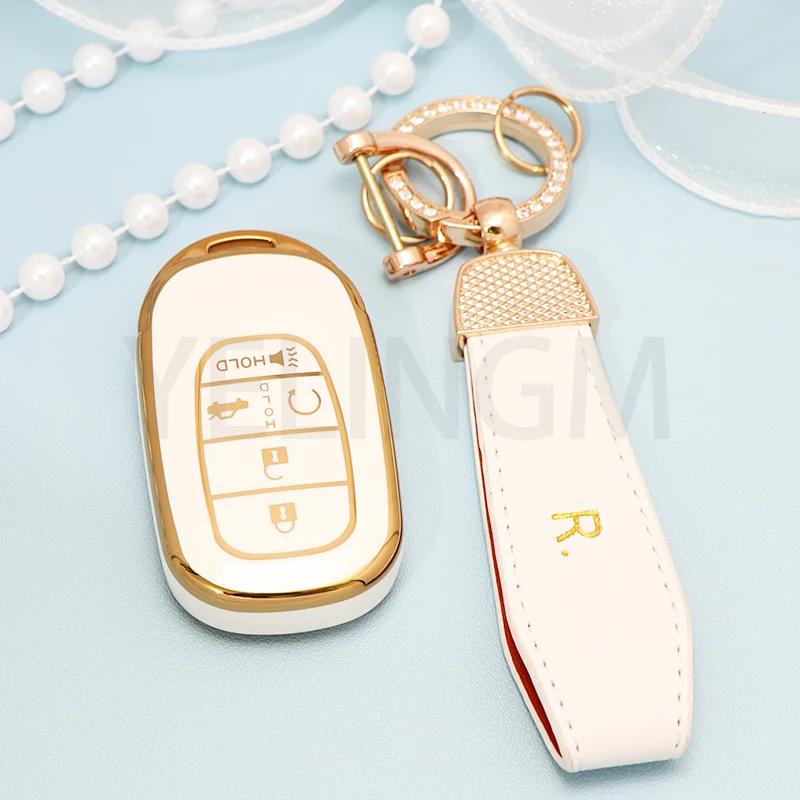 Husă TPU pentru Cheie Auto Pentru Honda Civic Accord HR-V CR-V CRV 2021 2022 2023 5 Butoane Carcasă Breloc Auto Accesorii