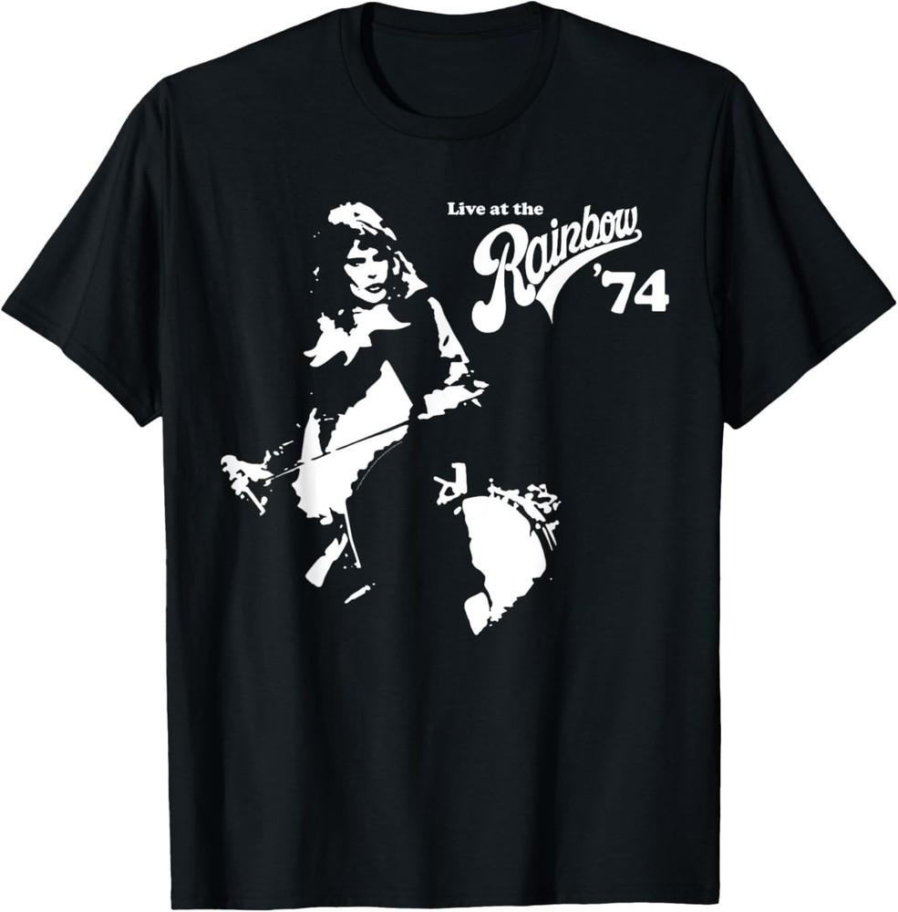 Queen Official Live At The Rainbow 74 Freddie T-Shirt Unisex T-Shirt L