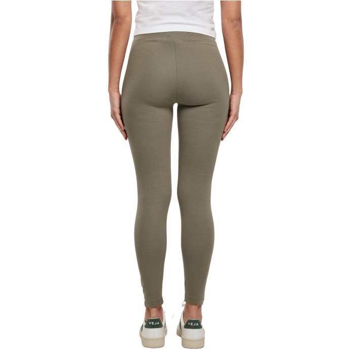 Legging taille haute en jersey femme Urban Classics - olive - XS