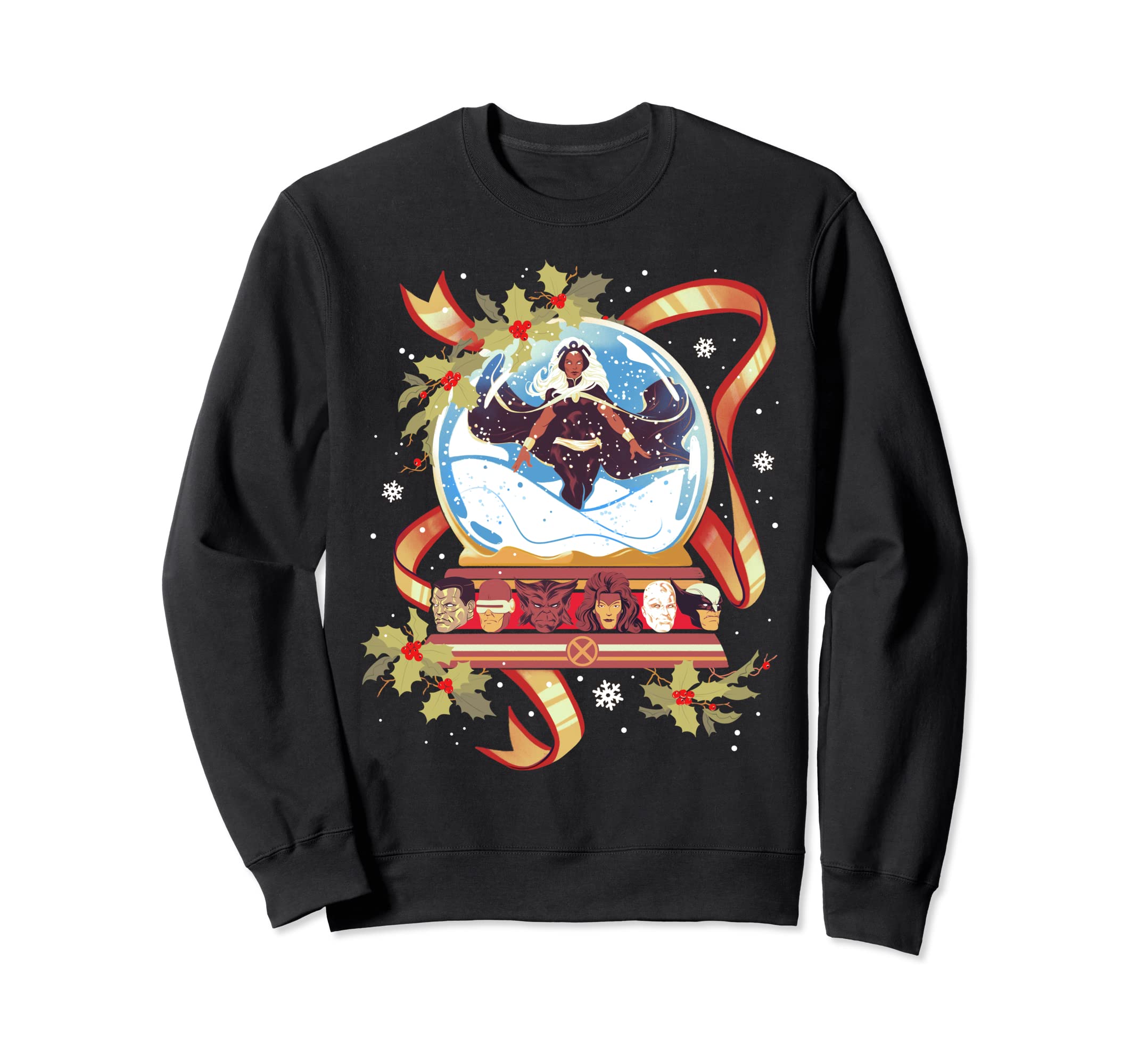 

Marvel Storm and the X-Men Christmas Holiday Snow Globe Sweatshirt