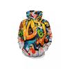 Unisex Hooded Sweatshirt With 3D Digital Graffiti Print Oversized Fit Fall Winter Casual Wear