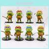 Klasyczny Zestaw Figur Akcji Model Ninja Turtles Urocze Toppery na Tort z PVC Zabawki w Ślepej Pudełku