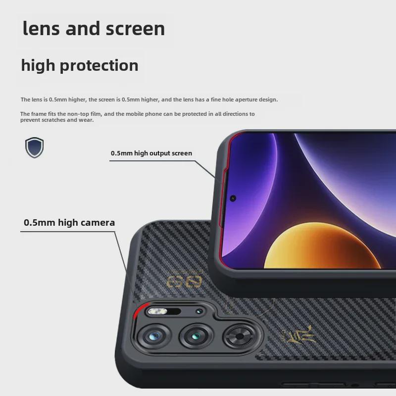 Red Magic 9 Pro/9S Pro+ Anti-Frosted Heat Dissipation Magnetic Case - Transparent with Wallet Feature