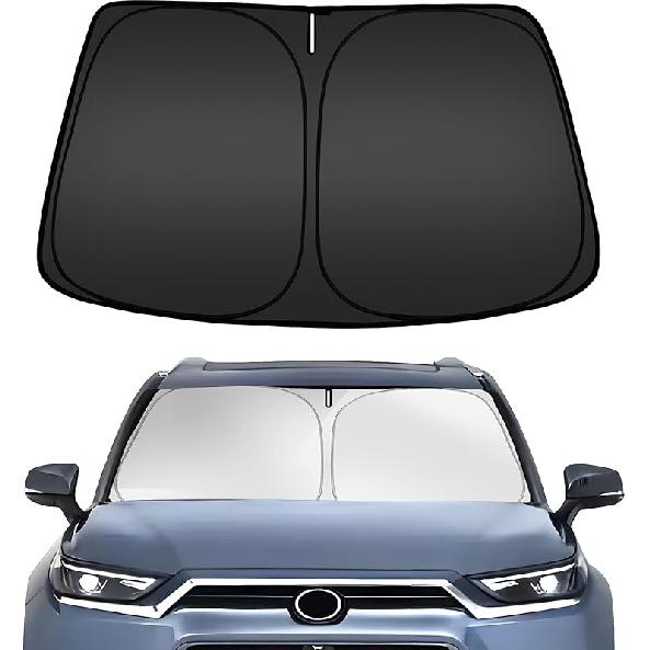 ARISMOTOR Windshield Sun Shade For Hyundai Kona 2024-2025 2026,  Fit Foldable Front Window Sunshade Sun Visor Protector, Block UV Rays Keep Your Car