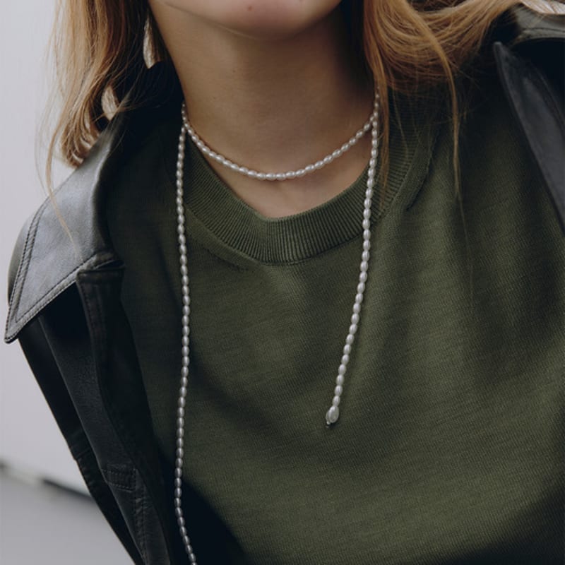 VINTAGE HOLLYWOOD Seed Tie Necklace_VH2579NE003M