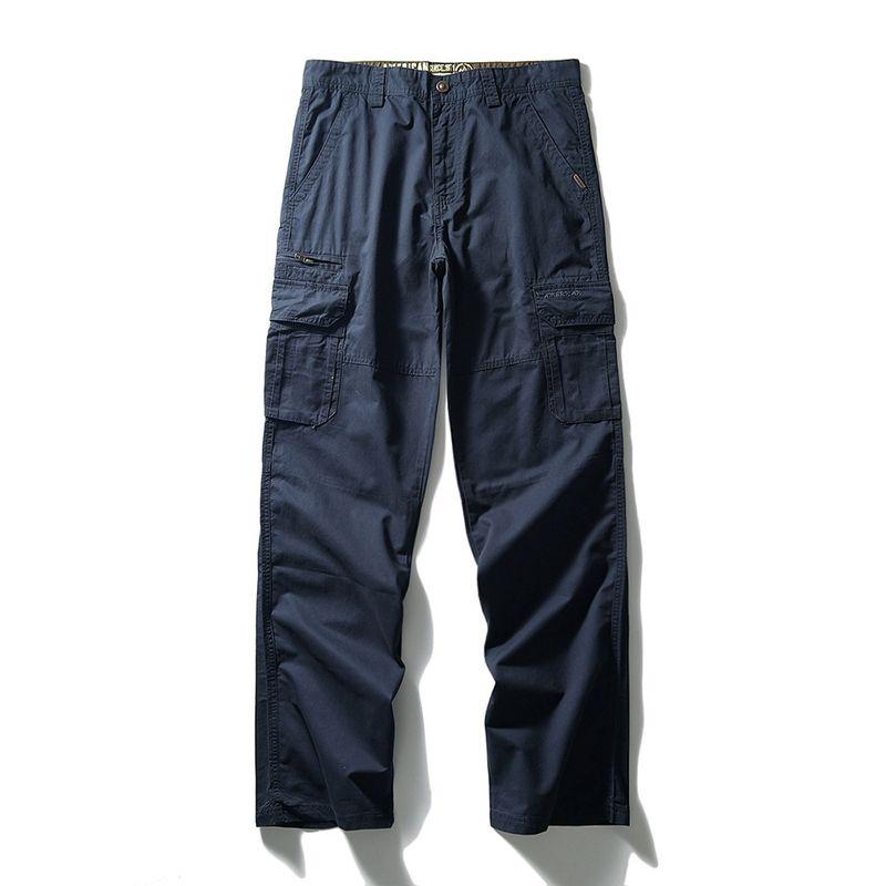 American Retro Cotton Overalls Men's Spring and Autumn Multi-Pocket Straight-leg Tough Guy Pants Export Men's Pants Casual Pants
