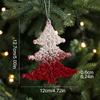 1PC luxurious velvet Christmas decoration easy to hang Christmas decoration exquisite and cute snowflake deer pendant