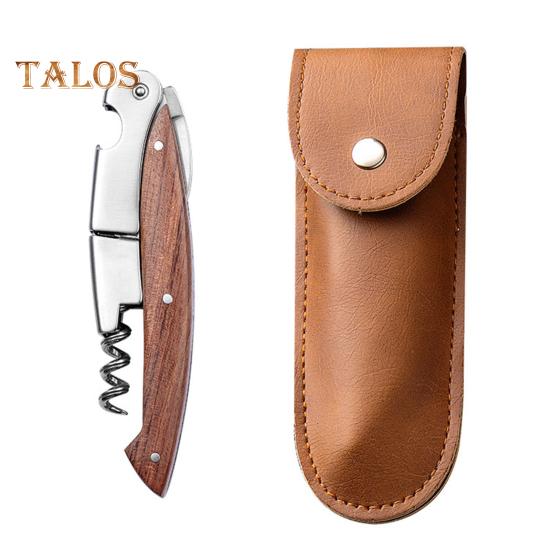 Apribottiglie per vino rosso Apribottiglie per vino a risparmio di manodopera Cavatappi in acciaio inossidabile con manico in legno per bar da cucina