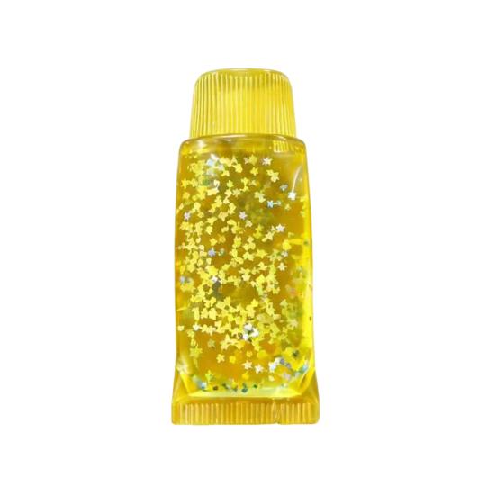 Hand Squeeze Toy Clear Toothpaste Tube Toy Stress Relief Star Glitter Transparent Sensory Slow Rising Soft